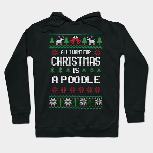 cute Poodle Hoodie by Rocket Girls 